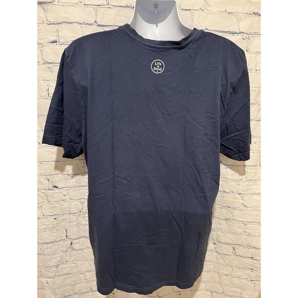 Life Is Good Men’s Size 2XL Blue Heavy Cotton Graphic Classic Fit T-Shirt - Picture 3 of 5